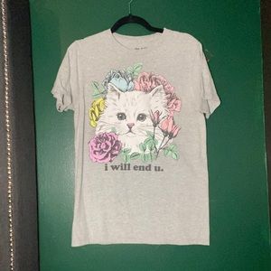 Thrifted Black Matter Murder Kitty Tee